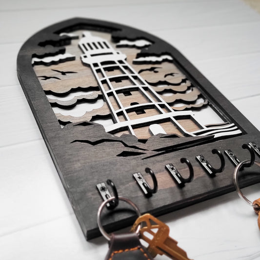 Lighthouse Key Holder Wall Decor