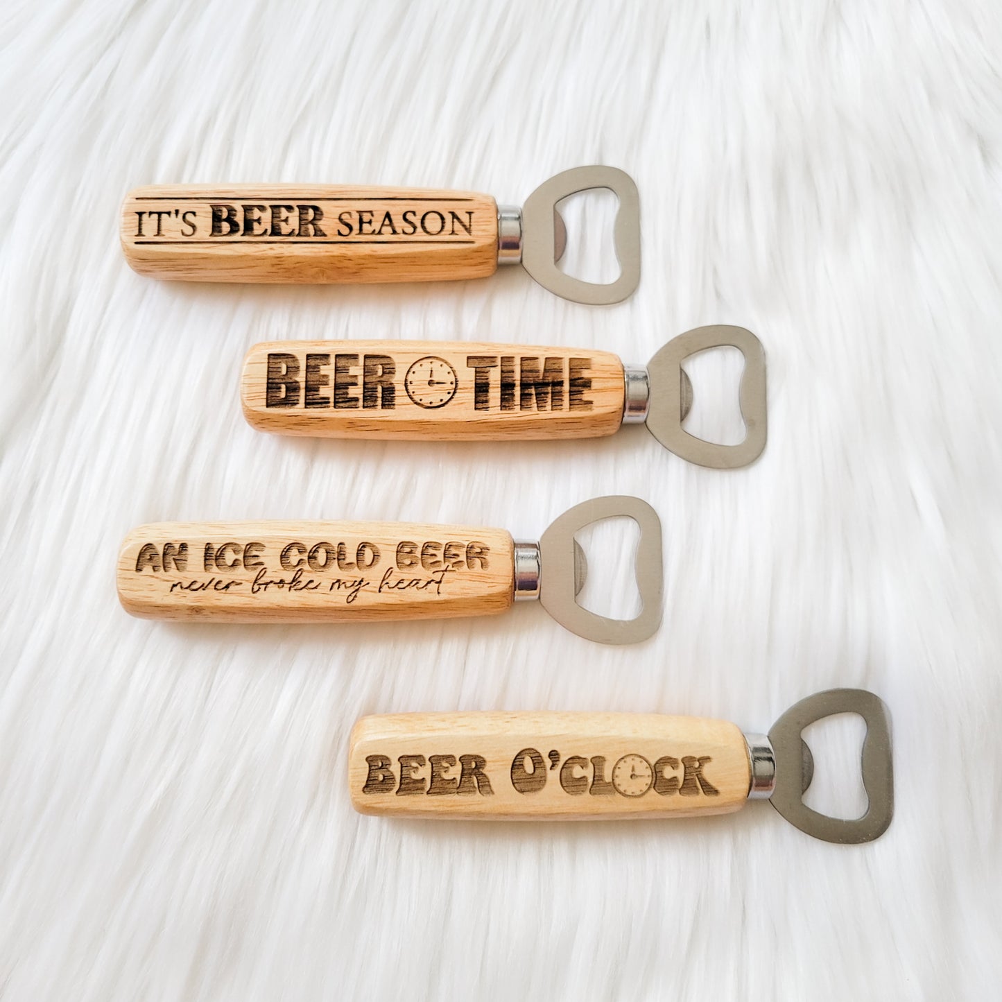 Wooden Handle Bottle Openers