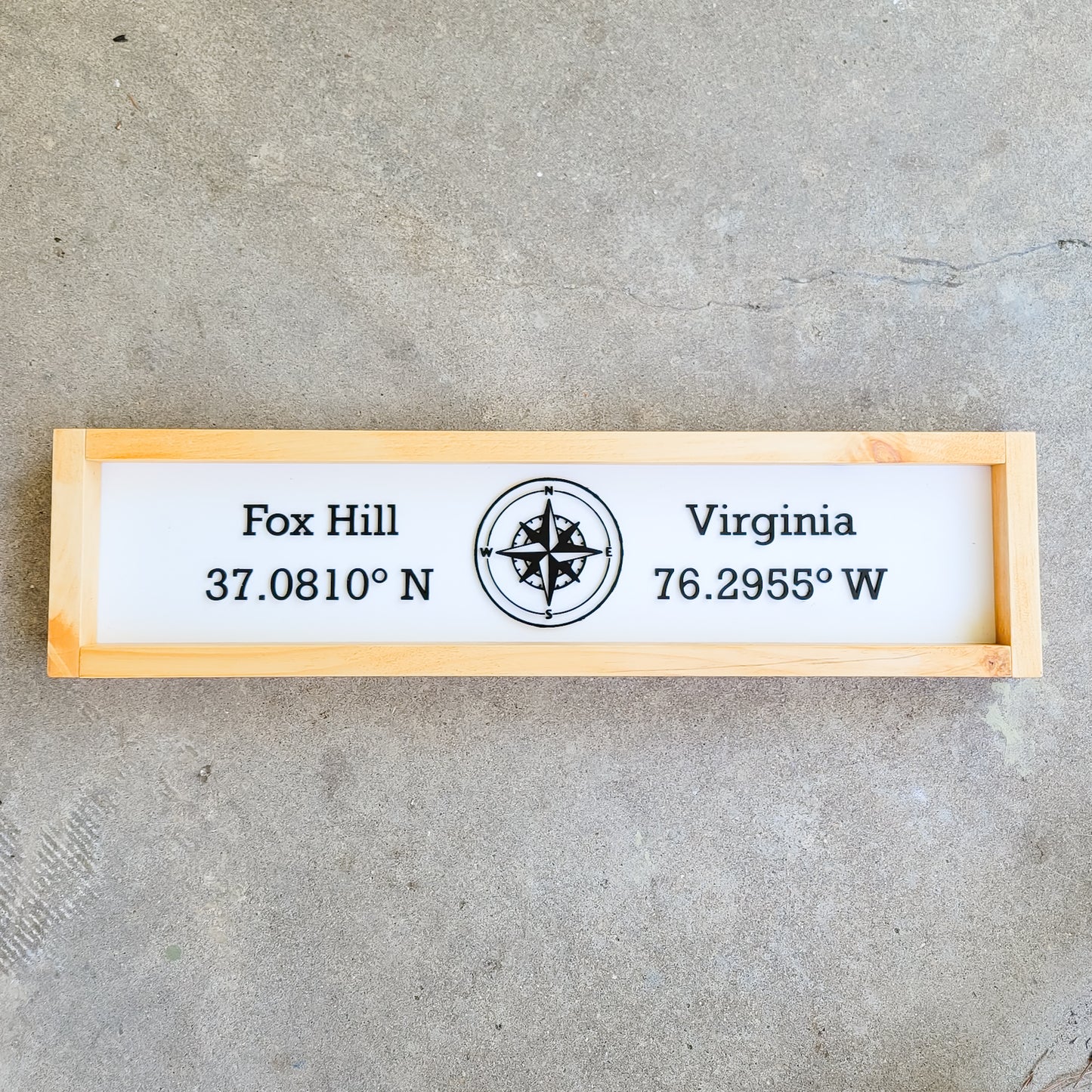 Fox Hill Coordinates 6"x24" Rustic Box Sign - Spring Oak