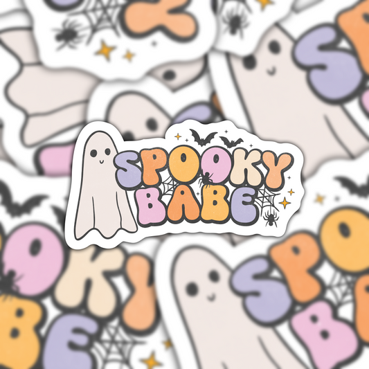 Spooky Babe - Vinyl Waterproof Sticker