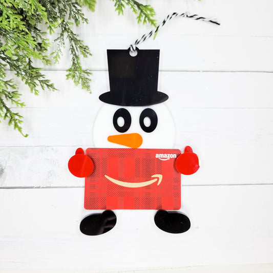 Snowman Gift Card Holder Ornament