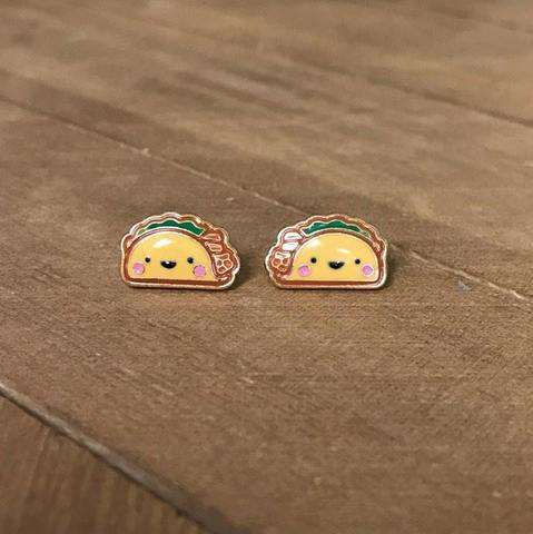 Happy Taco Stud Earrings