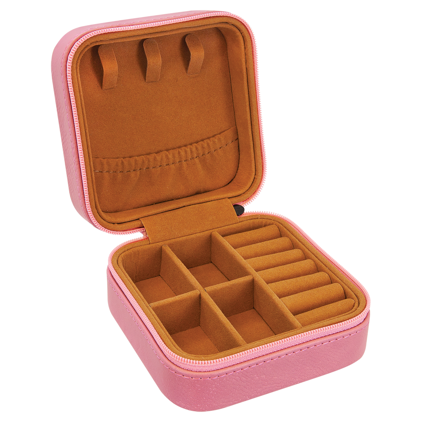 She Is Strong Travel Jewelry Box - Pink