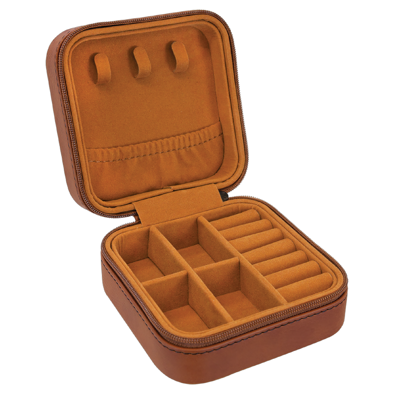 Be The Reason Someone Smiles Travel Jewelry Box - Brown