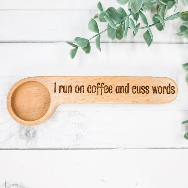 Engraved Coffee Scoop + Bag Clip