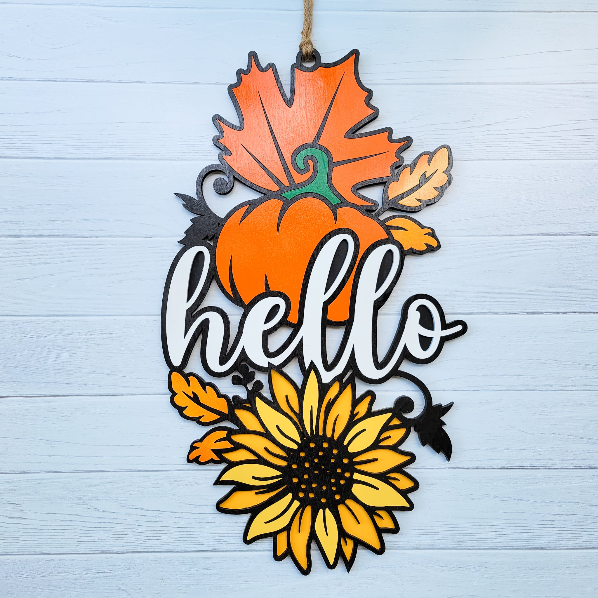 Hello - Fall Door Hanger