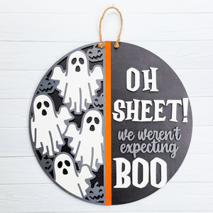 Oh Sheet Halloween Door Hanger - 16"