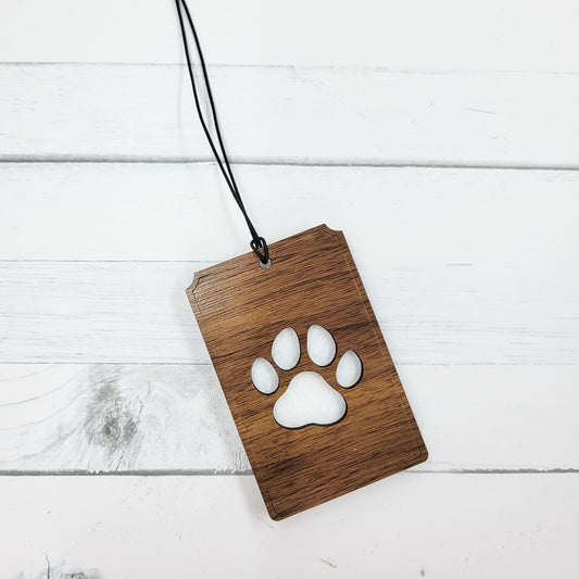 Paw Print Wooden Diffuser Air Freshener