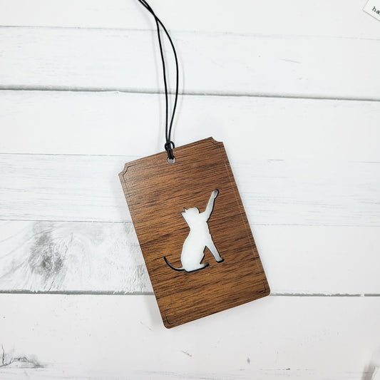 Cat Wooden Diffuser Air Freshener