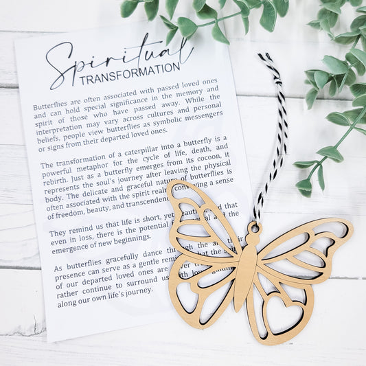 Butterfly - Spiritual Transformation Wooden Ornament