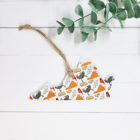 Virginia State Ornament | Handmade Acrylic Ornament | Virginia Gift | State Pride Christmas Decor