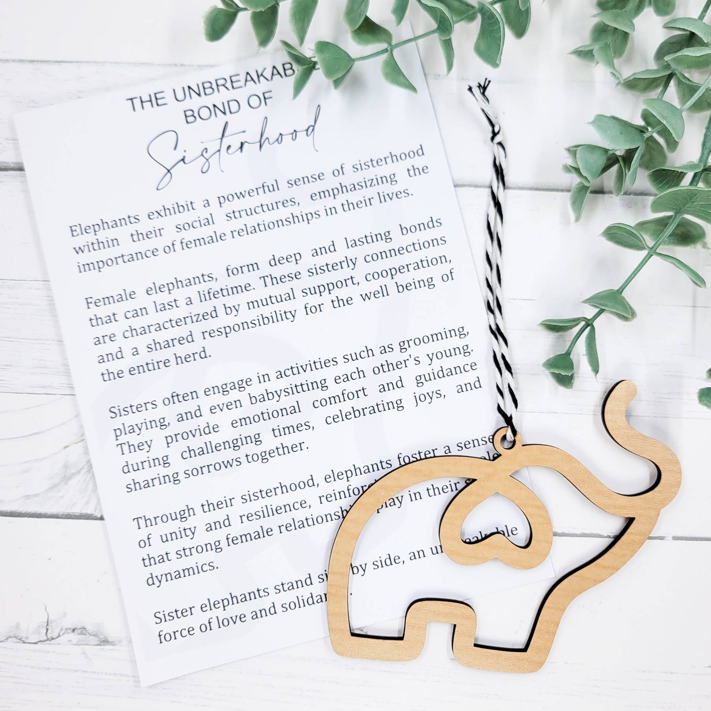 Elephant - Sisterhood Ornament