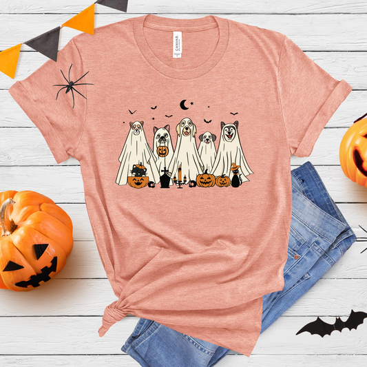 Ghost Dogs Halloween Graphic Tee