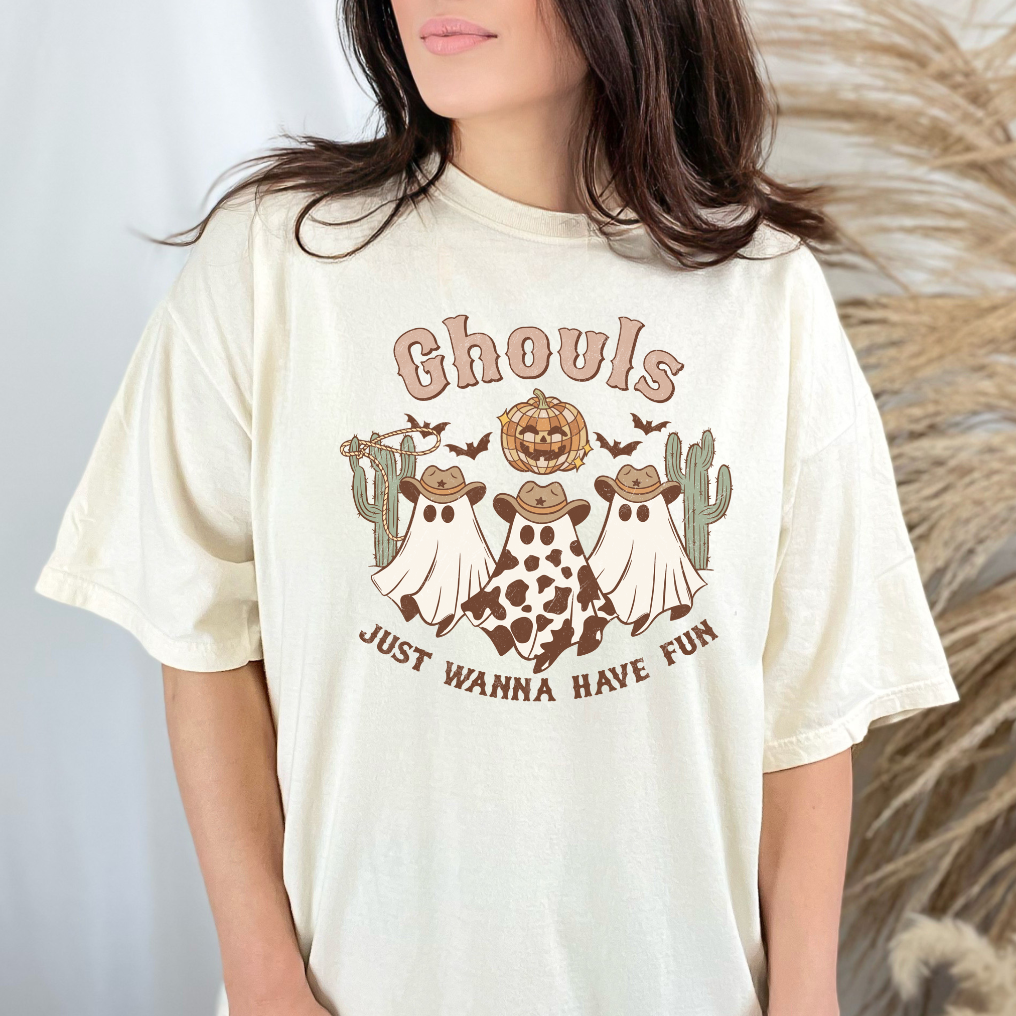 Ghouls Just Wanna Have Fun Comfort Colors Graphic Tee - Ivory