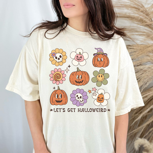 Let's Get Halloweird Comfort Colors Graphic Tee - Ivory
