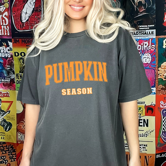 Pumpkin Season Comfort Colors Graphic Tee - Pepper