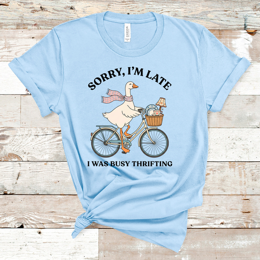 Sorry I Was Thrifting Graphic Tee