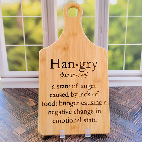 Hangry Engraved Cutting Board - 13 1/2" x 7"