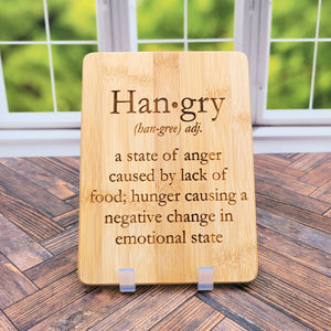 Hangry Engraved Cutting Board - 8"x6"