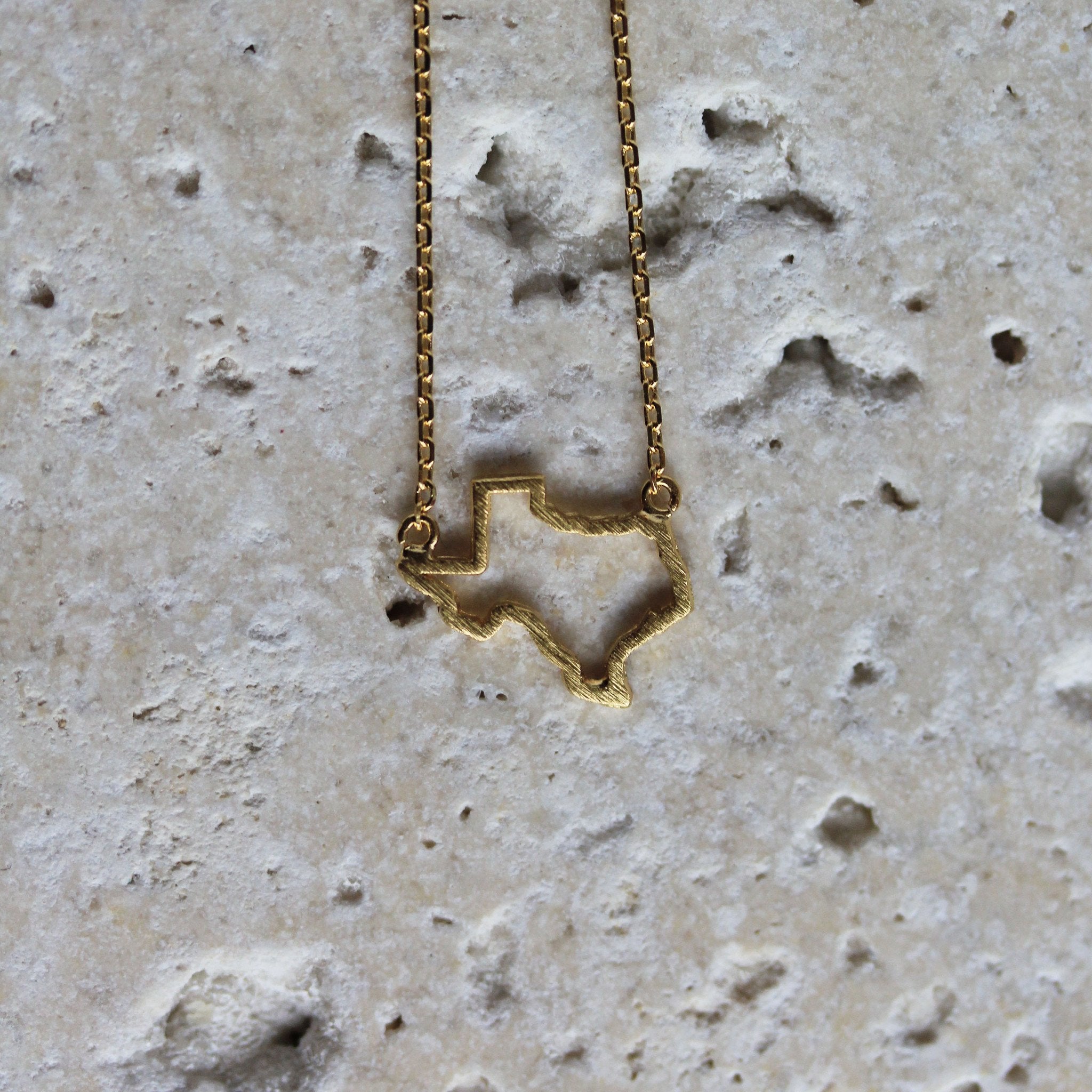 Texas Cutout Necklace