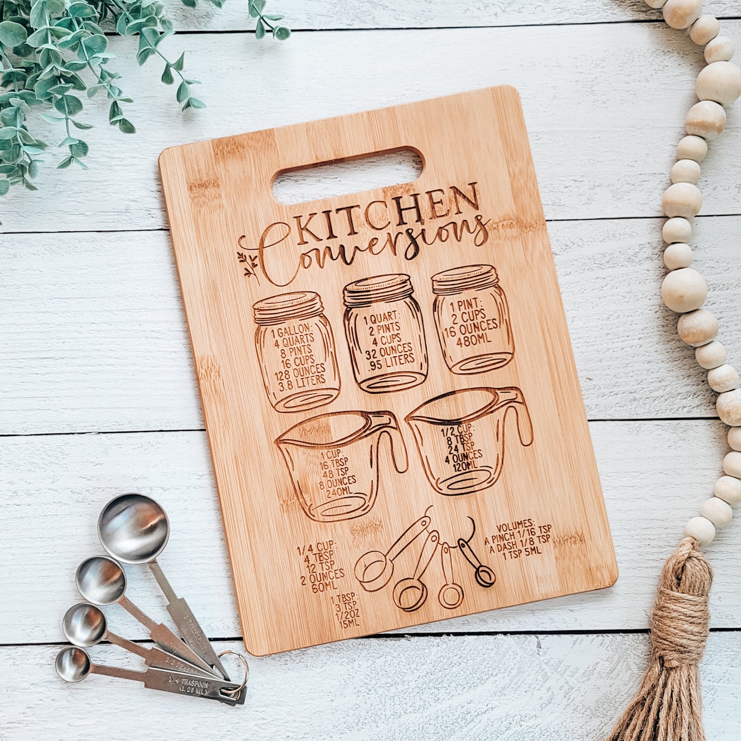 Kitchen Conversions Engraved Cutting Board