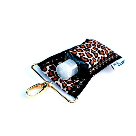 Leopard Print SaniClip® Sanitizer Holder