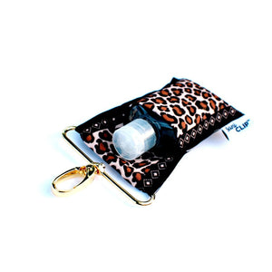 Leopard Print SaniClip® Sanitizer Holder