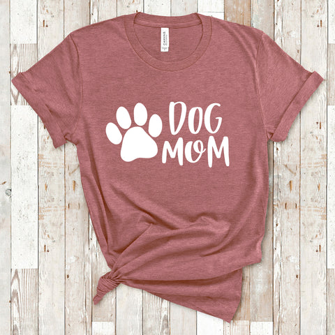 Dog Mom Unisex T-Shirt (multiple colors)