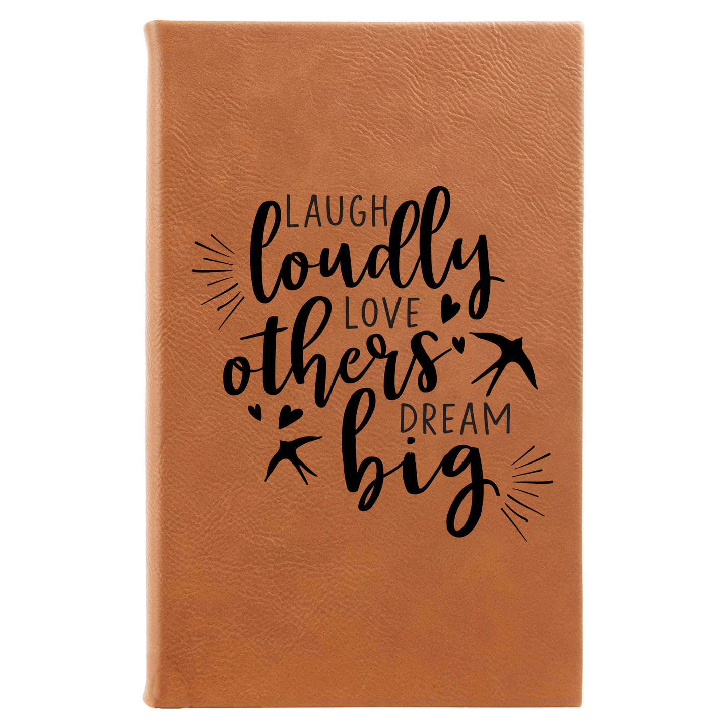 Laugh Loudly Lined Leatherette Journal