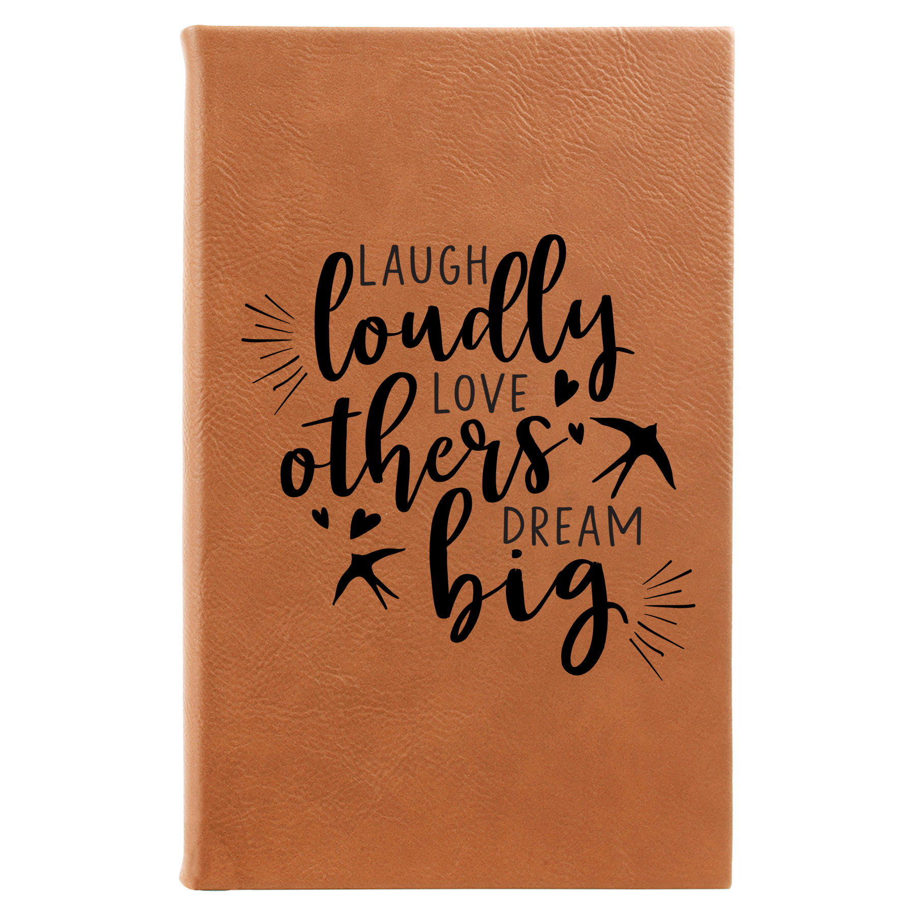 Laugh Loudly Lined Leatherette Journal