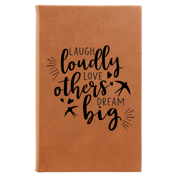 Laugh Loudly Lined Leatherette Journal